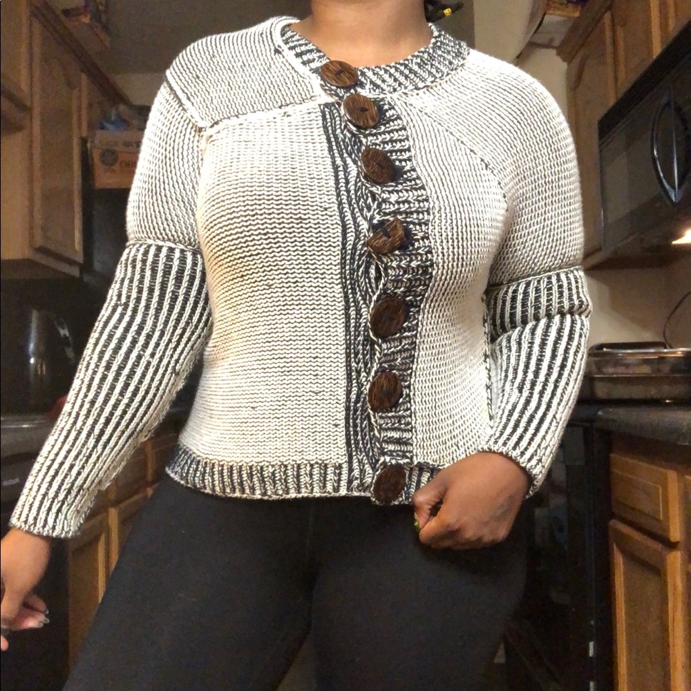 Pure Handknit  asymmetrical sweater cardigan